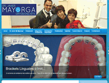 Tablet Screenshot of ortodonciamayorga.com